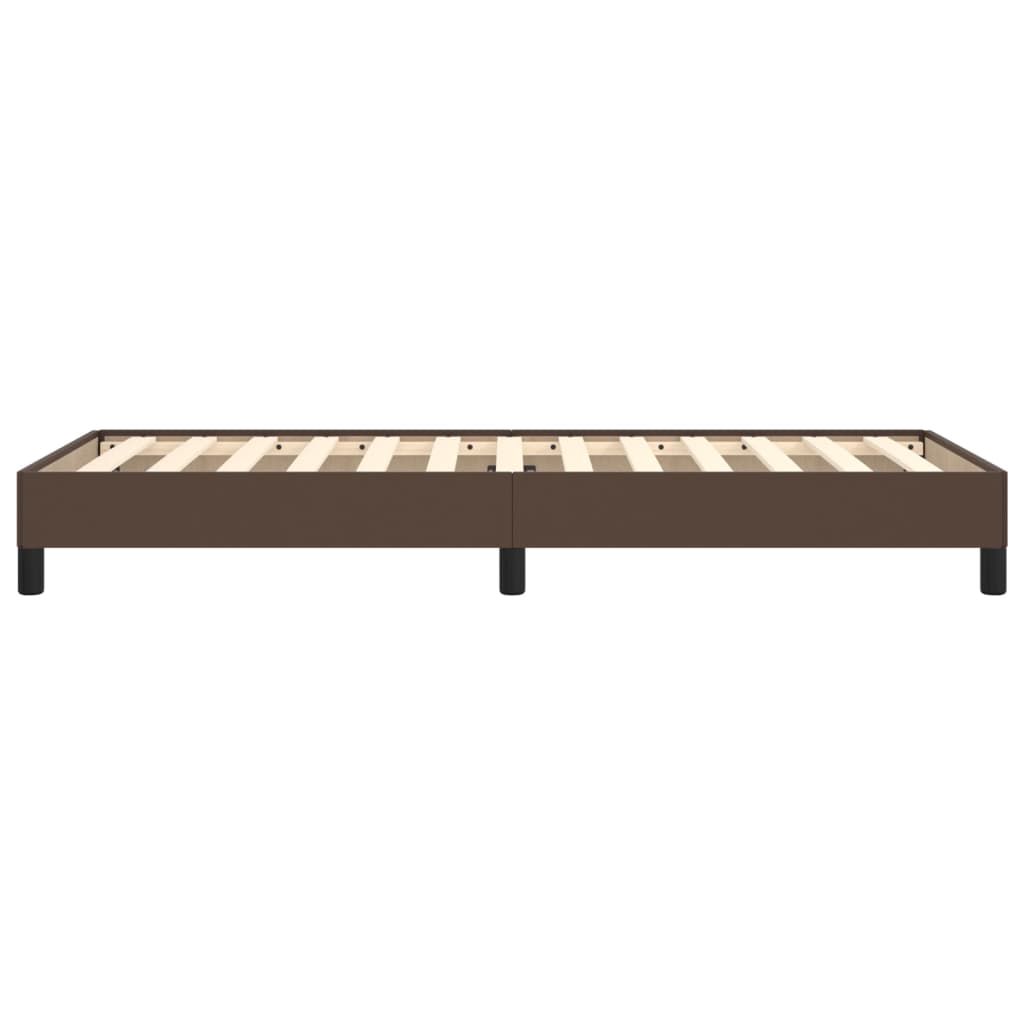 Bettgestell Braun 80x200 cm Kunstleder