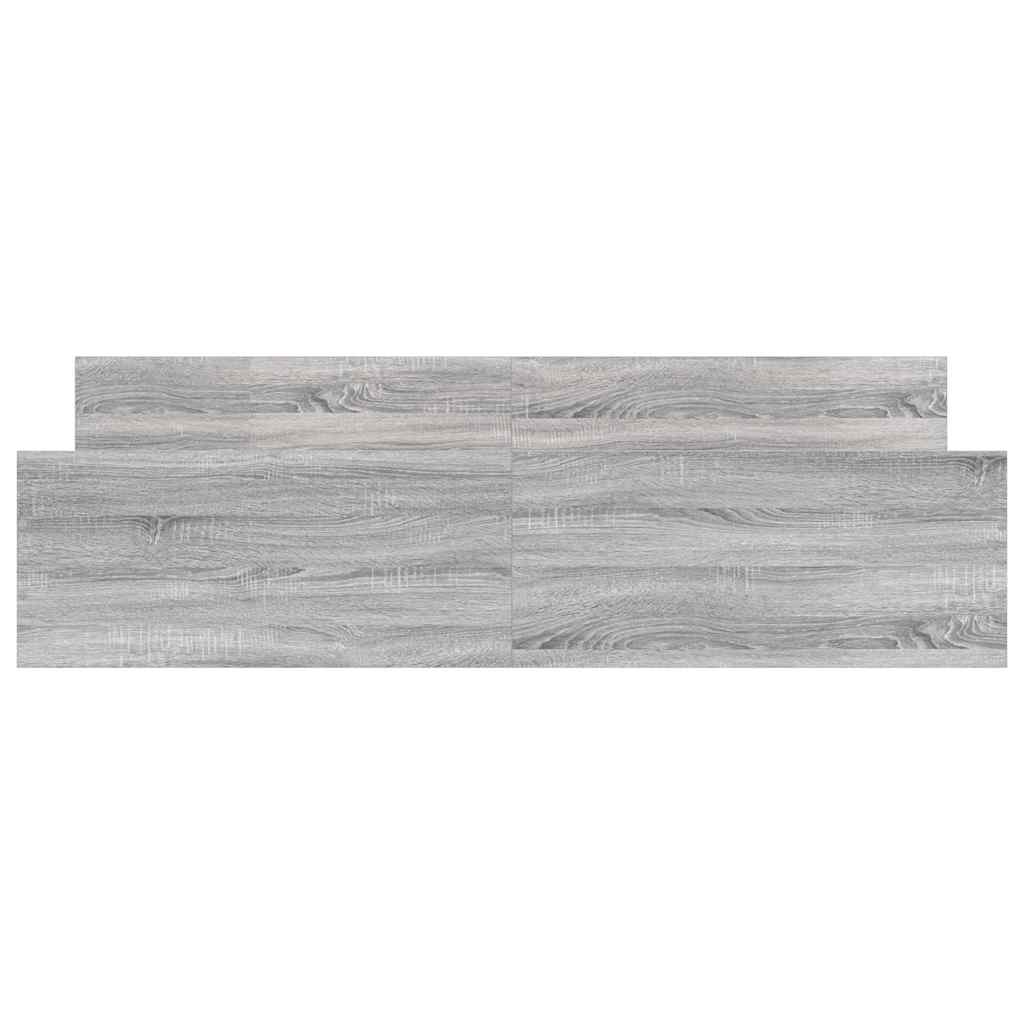 Bettgestell mit Kopf- und Fußteil Grau Sonoma 160x200 cm