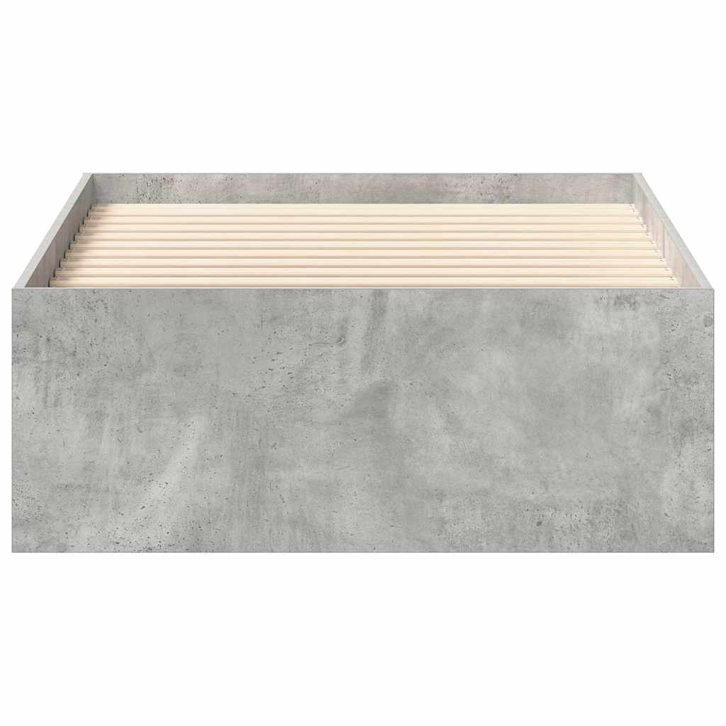 Bettgestell Betongrau 90x200 cm