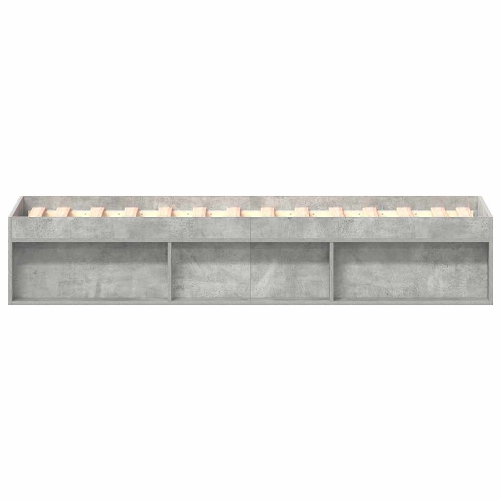 Bettgestell Betongrau 90x200 cm