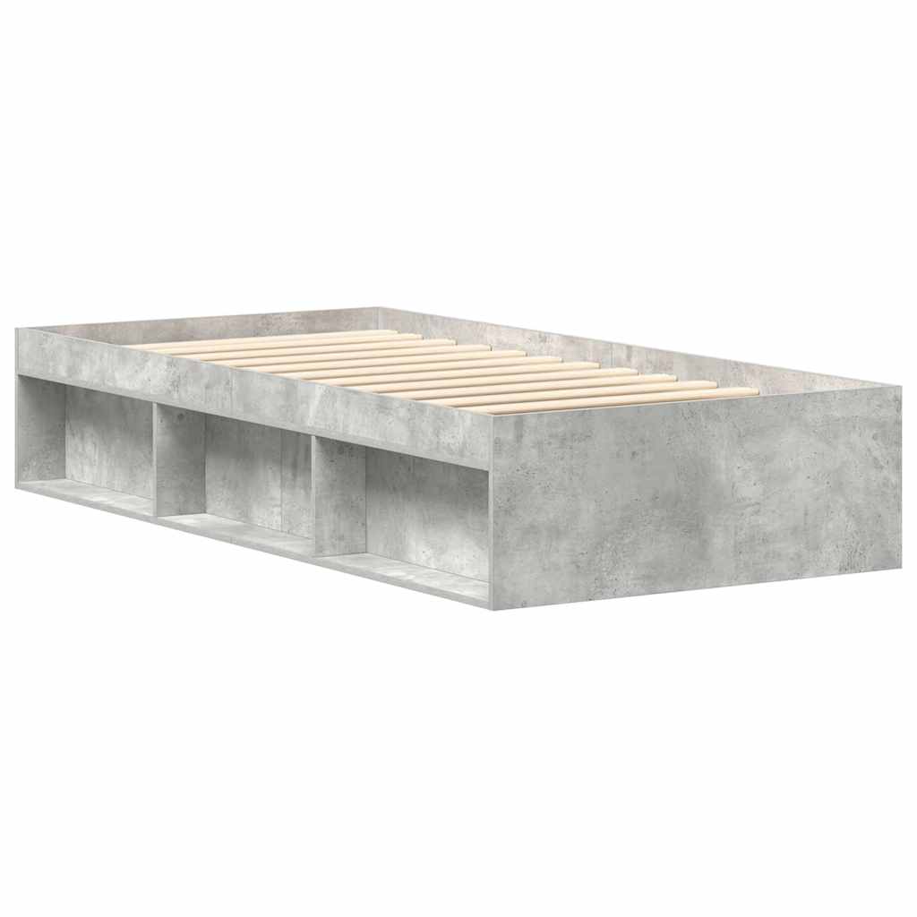 Bettgestell Betongrau 90x200 cm