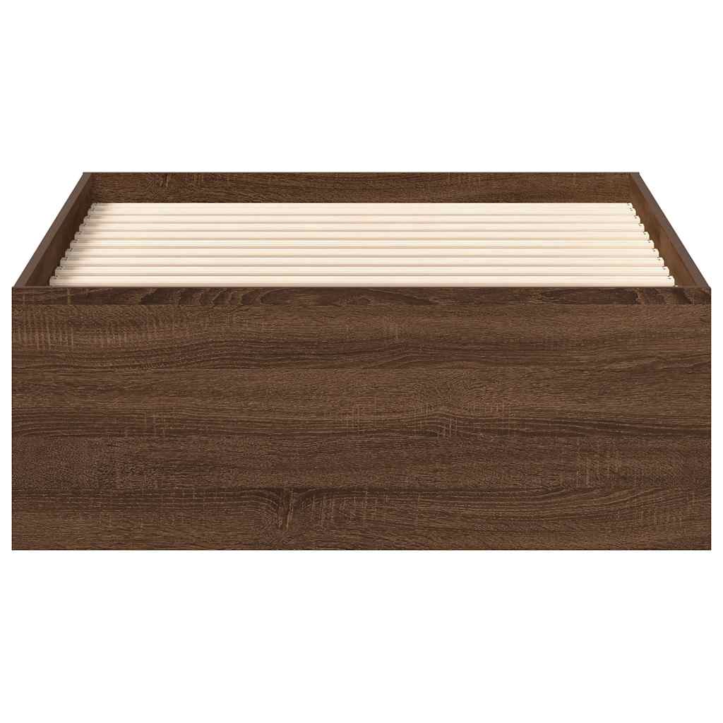 Bettgestell Braun Eichen-Optik 100x200 cm