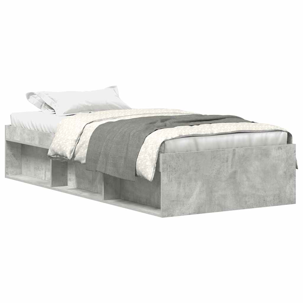 Bettgestell Betongrau 90x190 cm