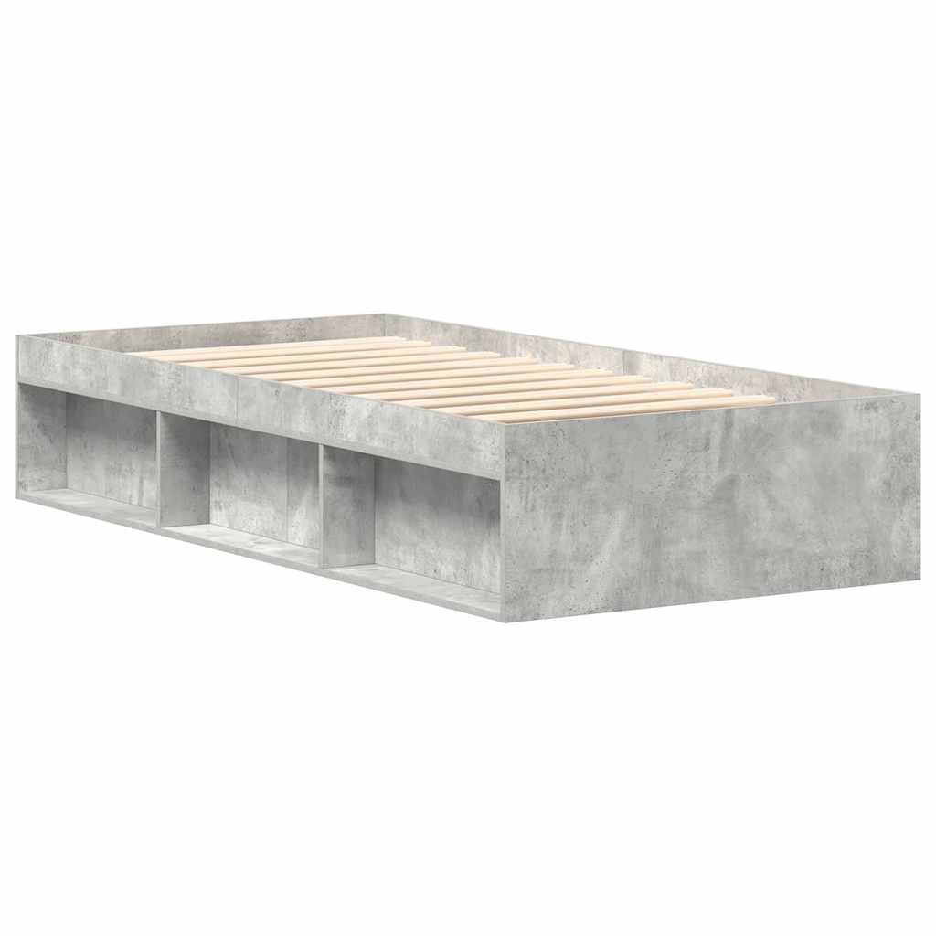 Bettgestell Betongrau 90x190 cm