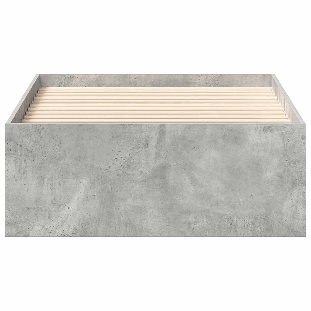 Bettgestell Betongrau 90x190 cm