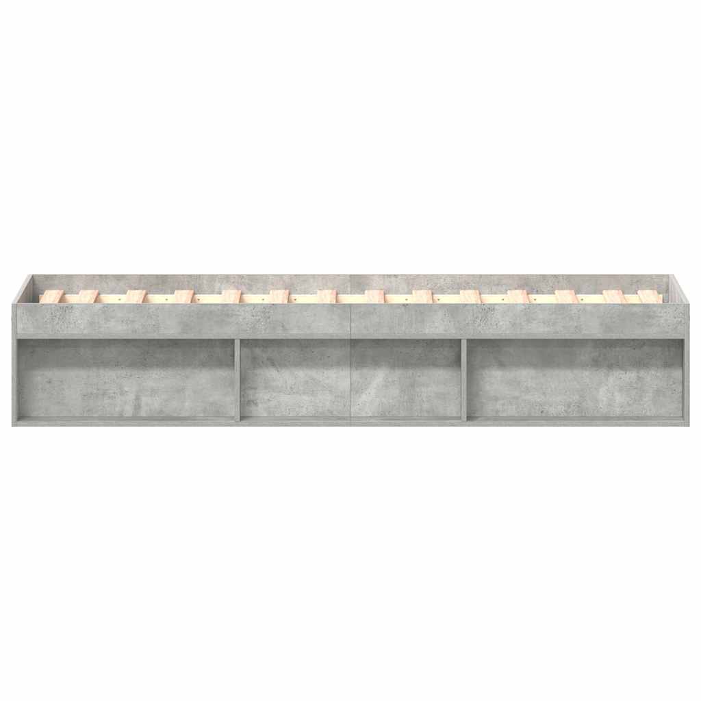 Bettgestell Betongrau 90x190 cm