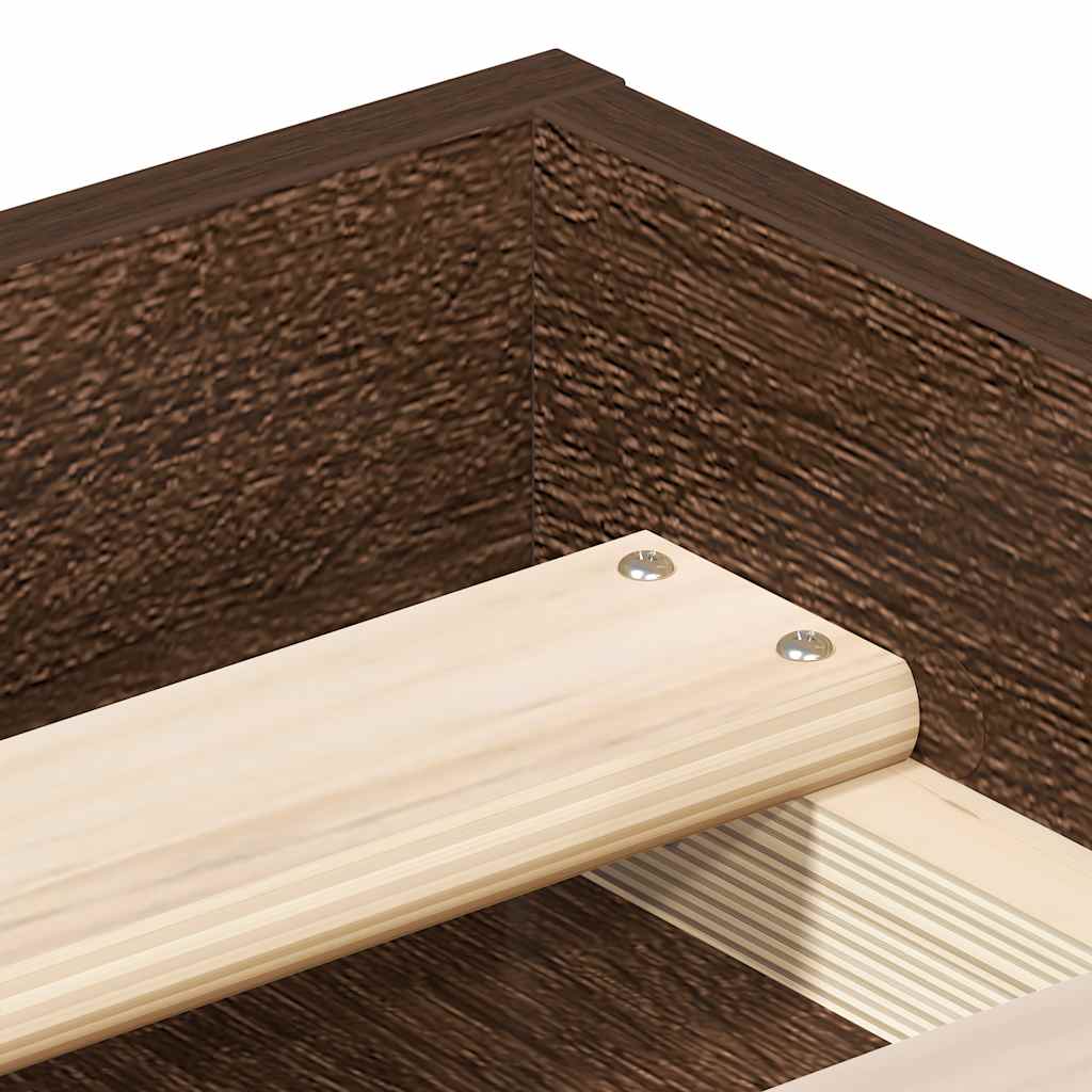 Bettgestell Braun Eichen-Optik 90x190 cm
