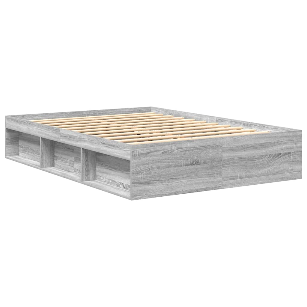 Bettgestell Grau Sonoma 150x200 cm