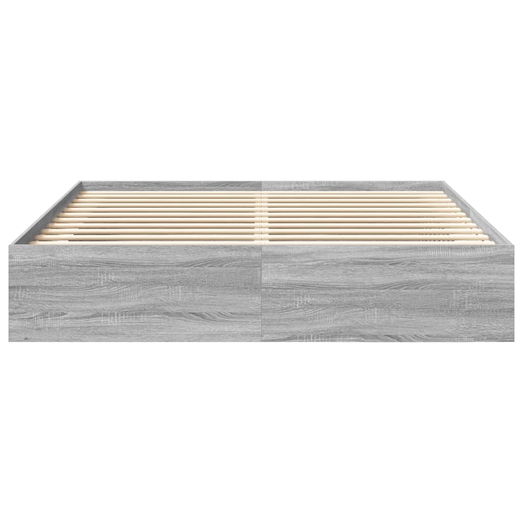 Bettgestell Grau Sonoma 200x200 cm