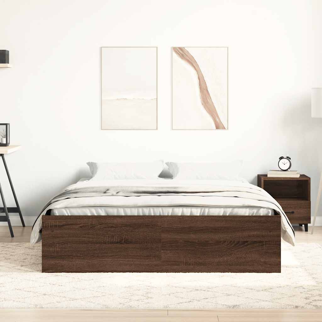 Bettgestell Braun Eichen-Optik 120x190 cm