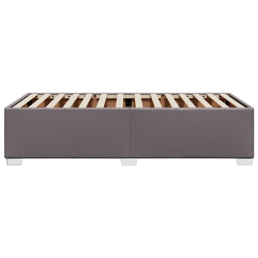 Bettgestell Grau 90x190 cm Kunstleder