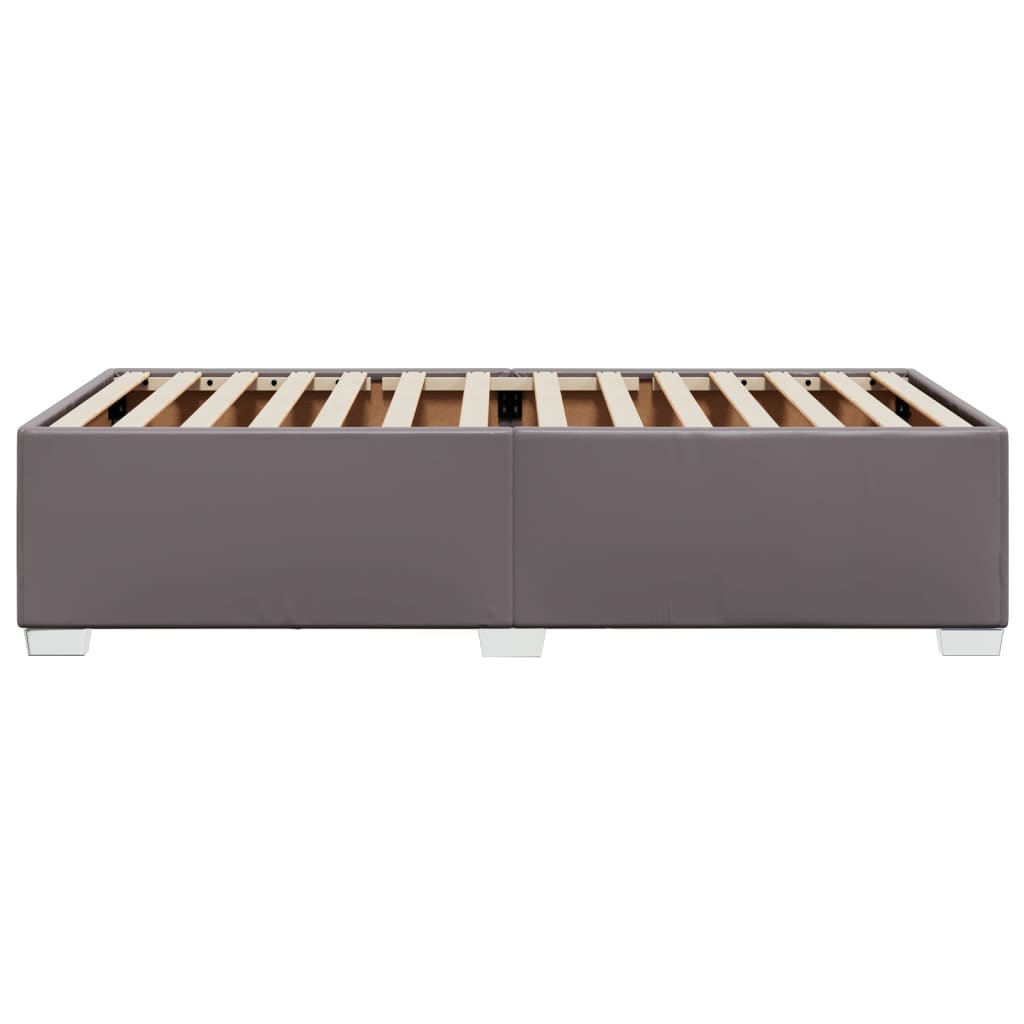 Bettgestell Grau 90x200 cm Kunstleder