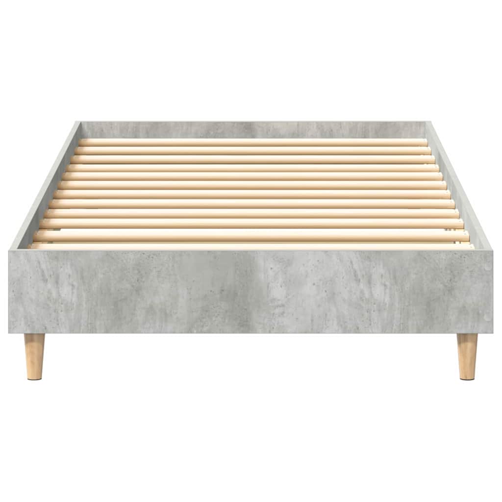 Bettgestell Betongrau 90 x 200 cm Holzwerkstoff