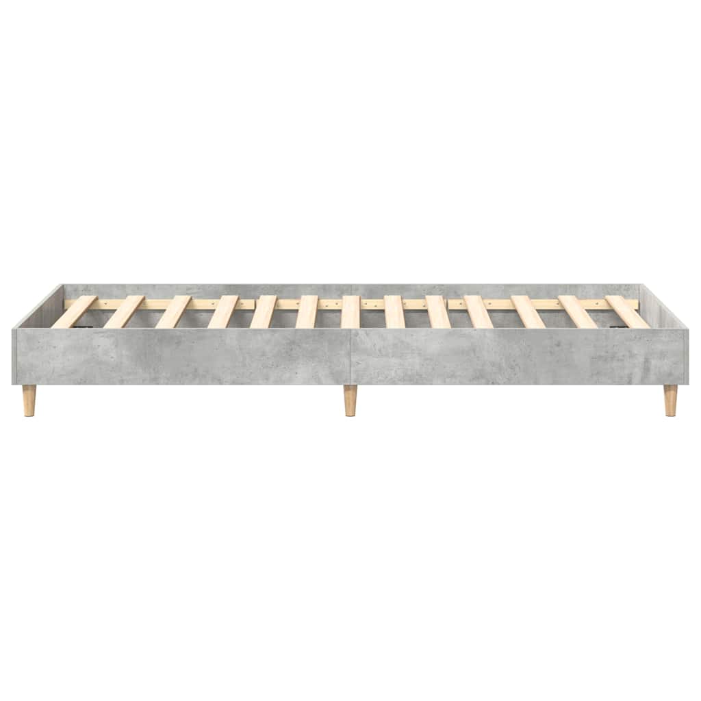 Bettgestell Betongrau 90 x 200 cm Holzwerkstoff