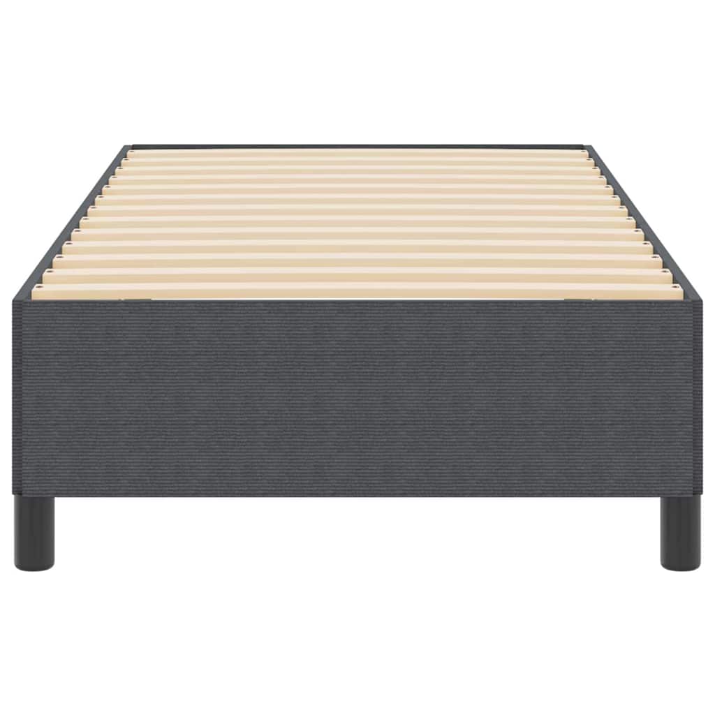 Bettgestell Dunkelgrau 90 x 200 cm Cordstoff