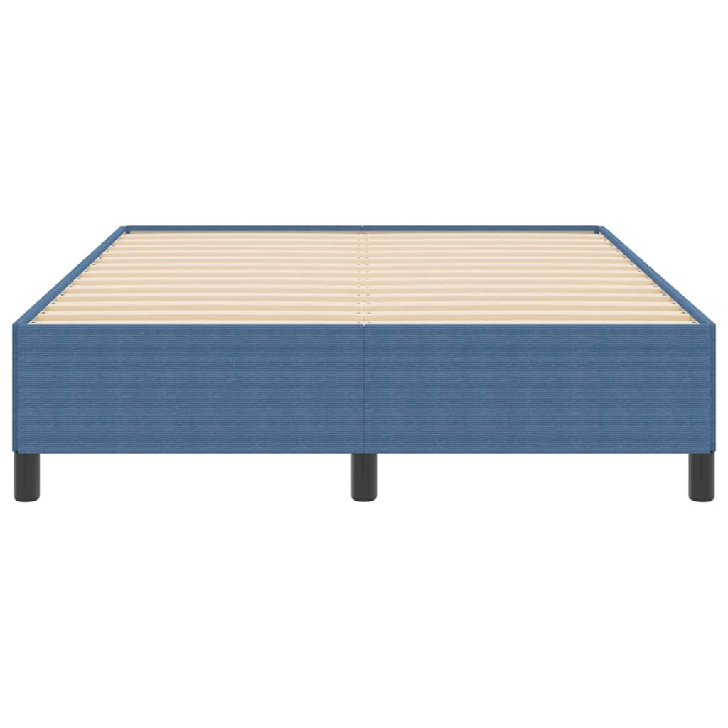 Bettgestell Blau 140 x 190 cm Cordstoff