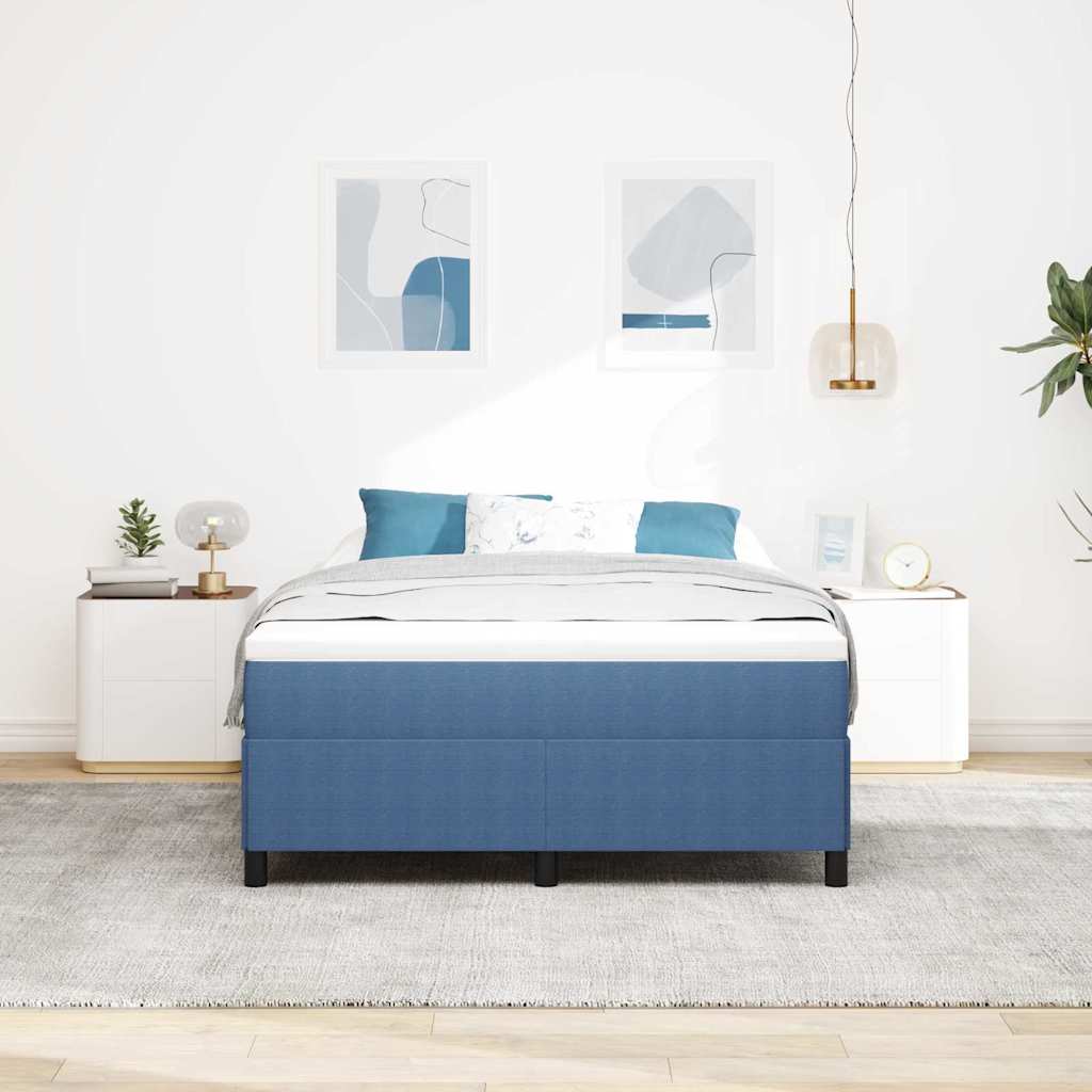 Bettgestell Blau 160 x 200 cm Cordstoff