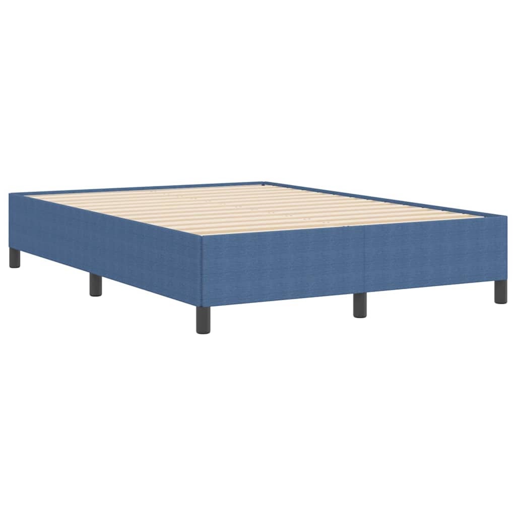 Bettgestell Blau 160 x 200 cm Cordstoff