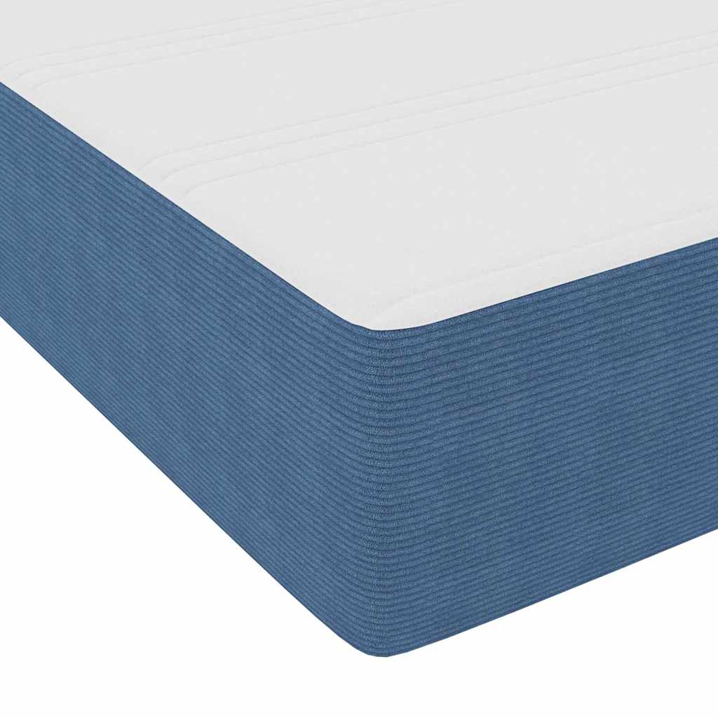 Bettgestell Blau 140 x 190 cm Cordstoff