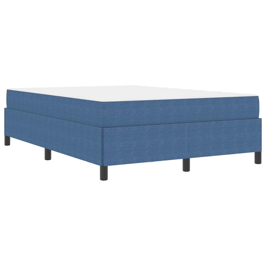 Bettgestell Blau 140 x 190 cm Cordstoff