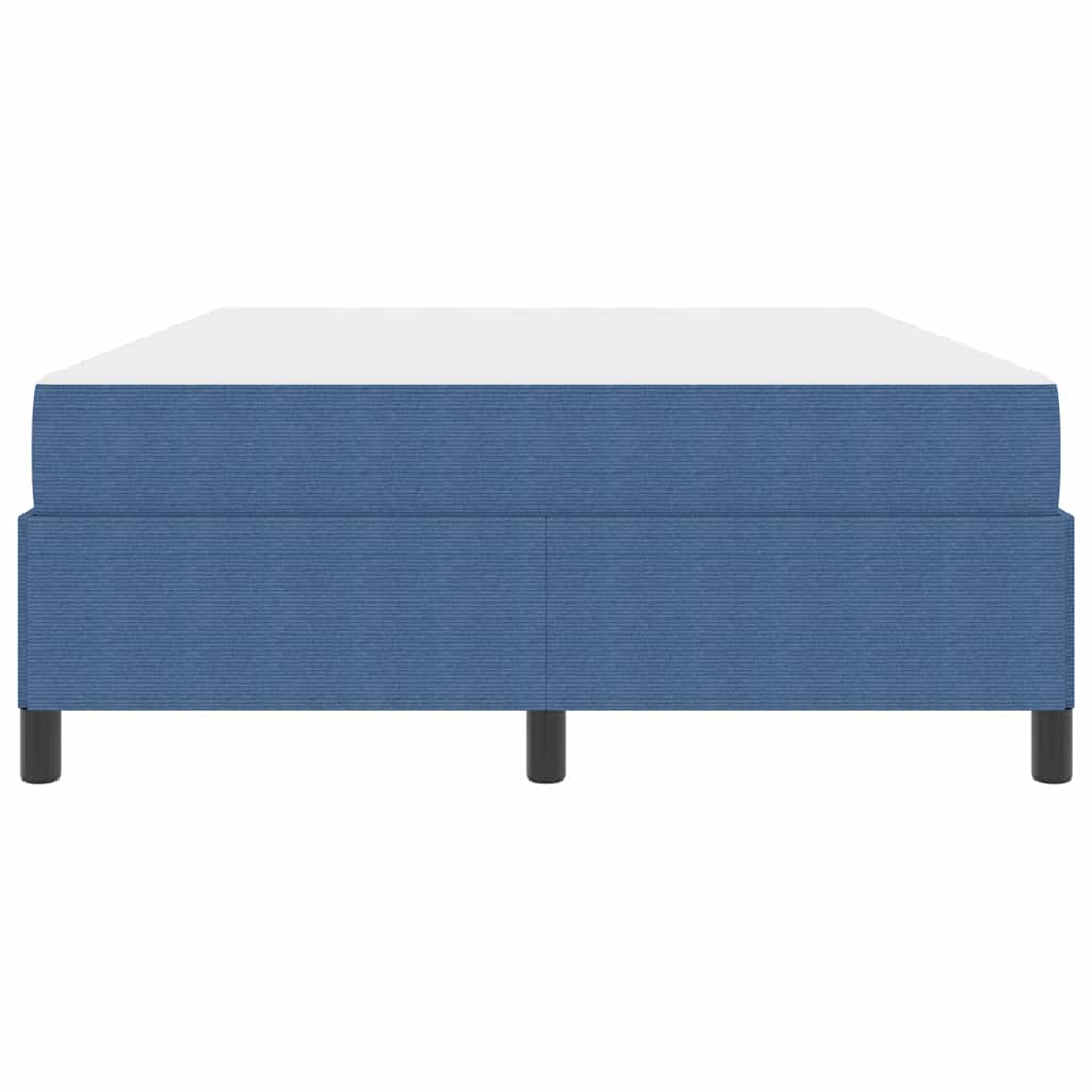 Bettgestell Blau 140 x 190 cm Cordstoff