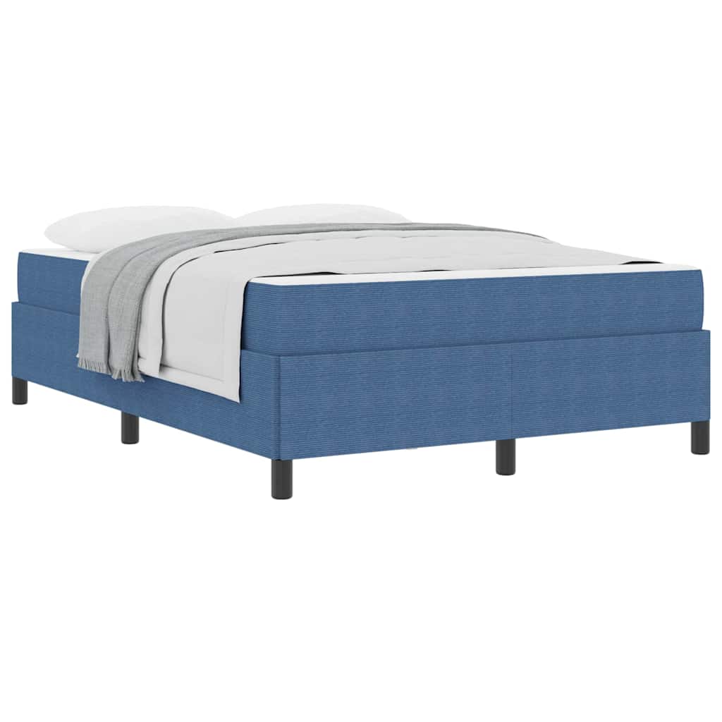 Bettgestell Blau 140 x 190 cm Cordstoff