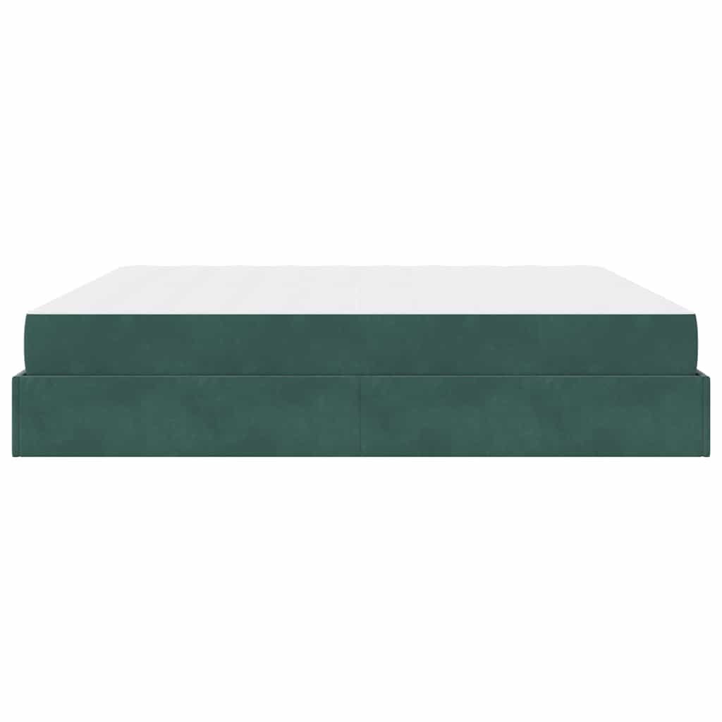 Bettgestell Dunkelgrün 200 x 200 cm Samt