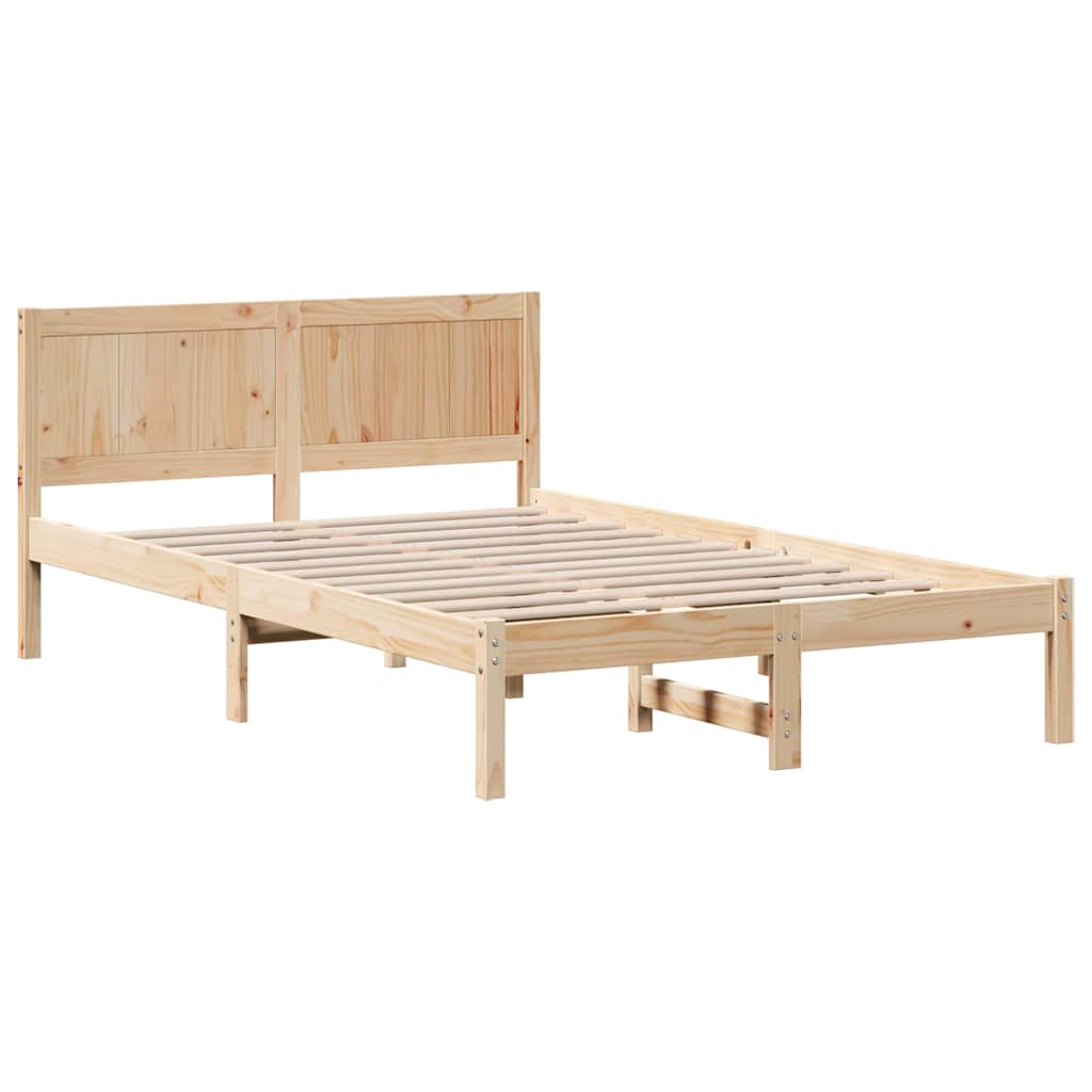 Bettgestell Braun 120 x 200 cm Massivholz Kiefer