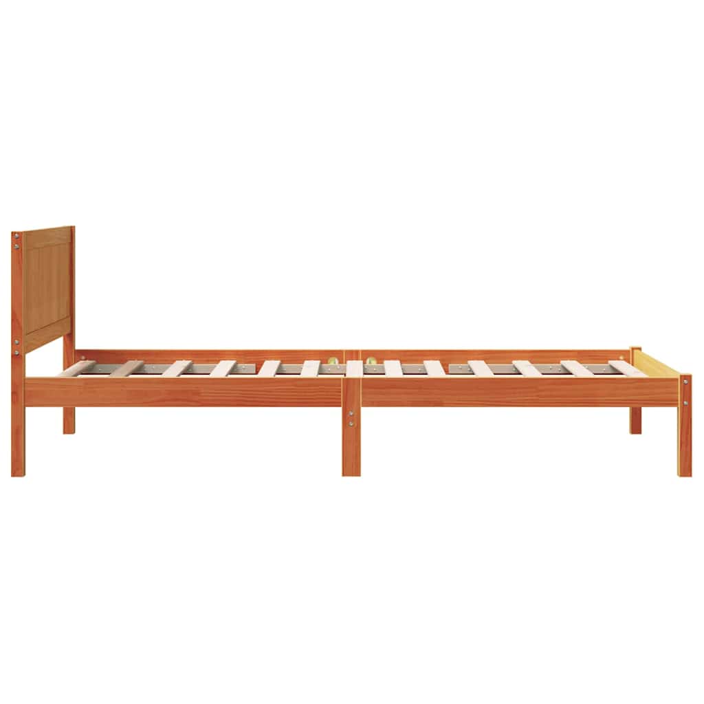 Bettgestell Braun 80 x 200 cm Massivholz Kiefer