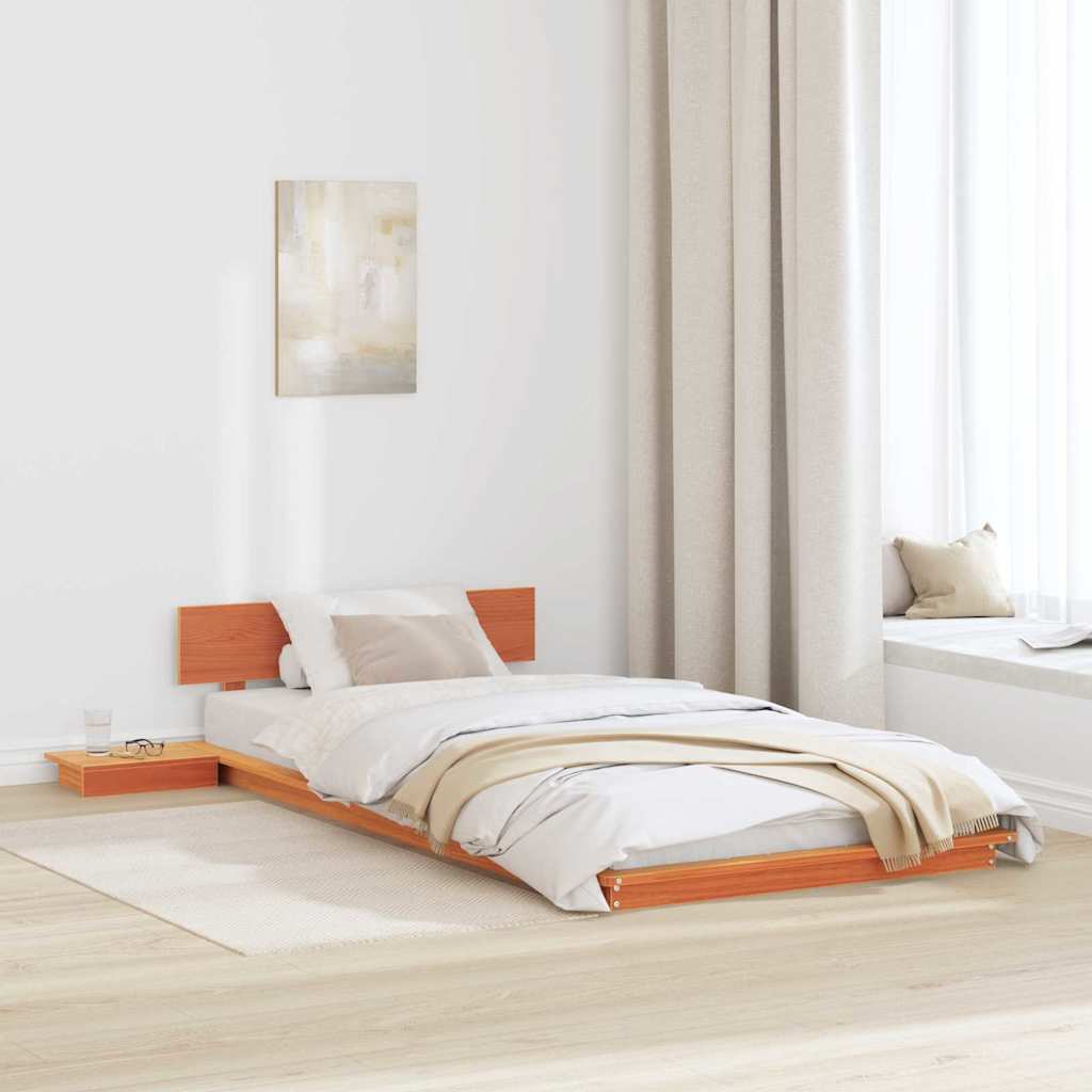 Bettgestell Braun 90 x 200 cm Holz