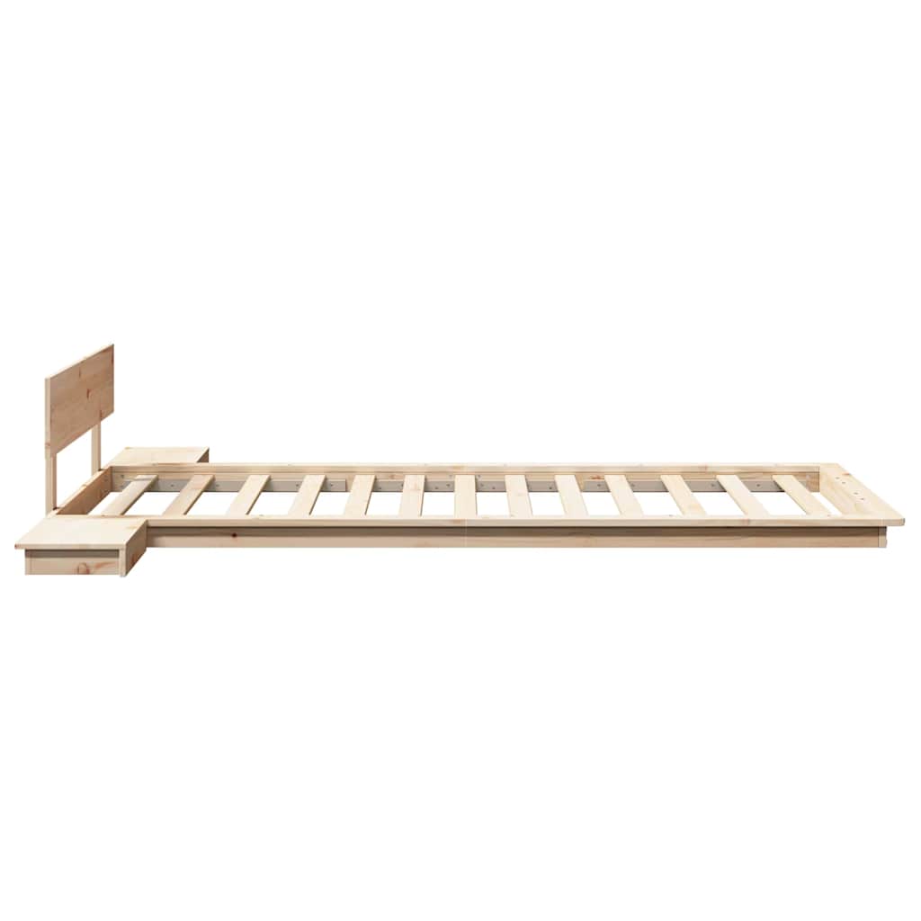 Bettgestell Braun 90 x 190 cm Holz