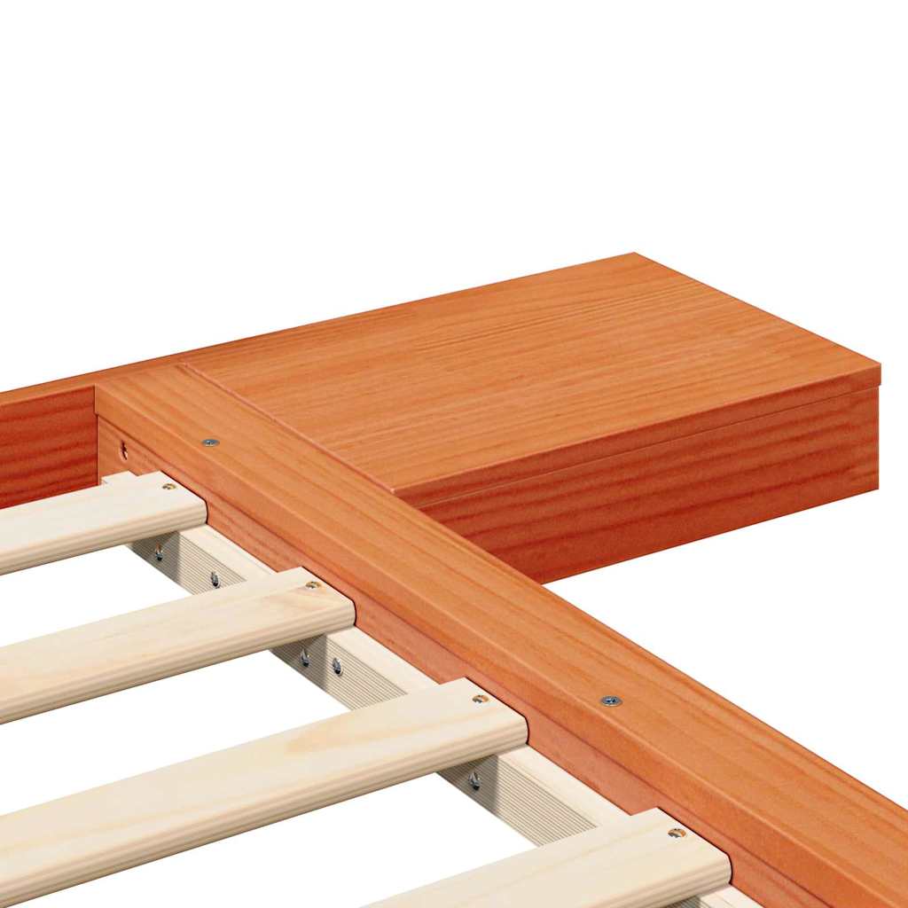 Bettgestell Braun 90 x 190 cm Holz