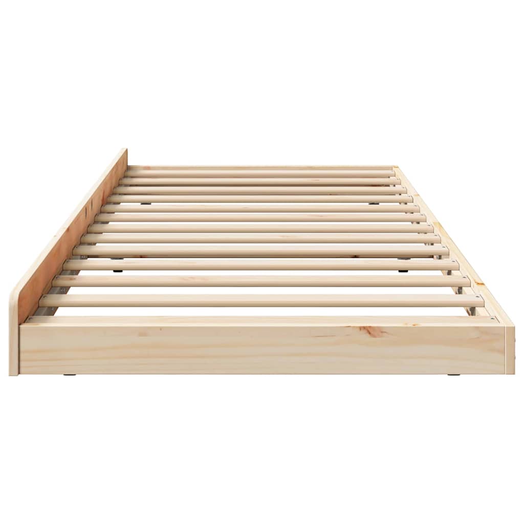 Bettgestell Braun 80 x 200 cm Massivholz Kiefer
