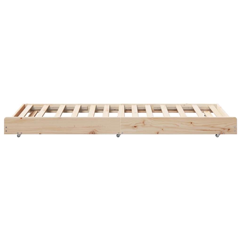 Bettgestell Braun 80 x 200 cm Massivholz Kiefer