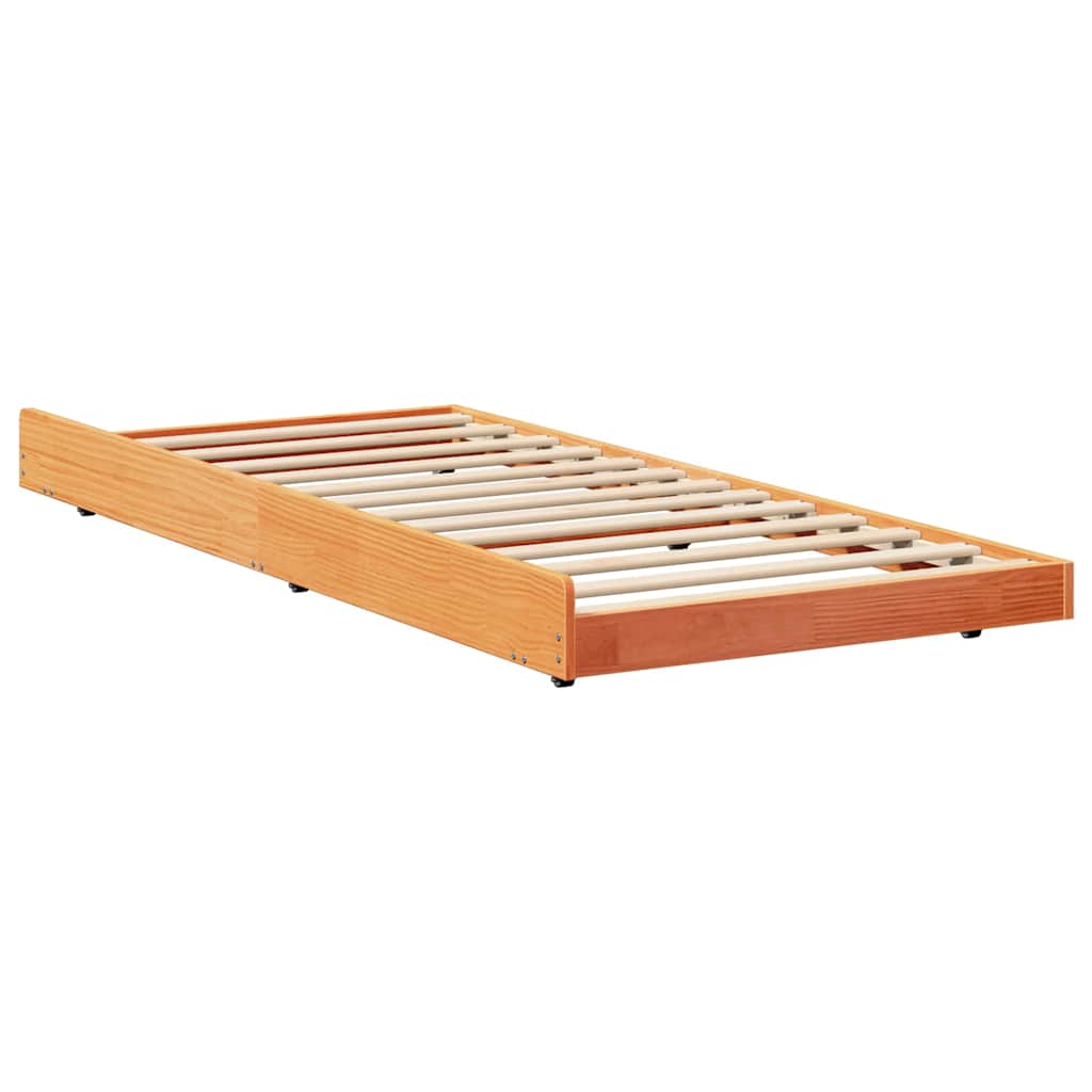 Bettgestell Braun 80 x 200 cm Massivholz Kiefer