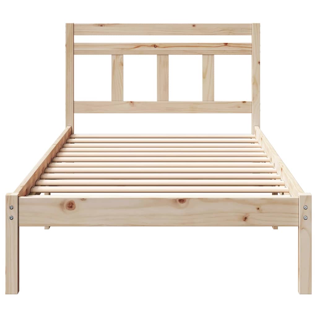 Bettgestell Braun Massivholz Kiefer