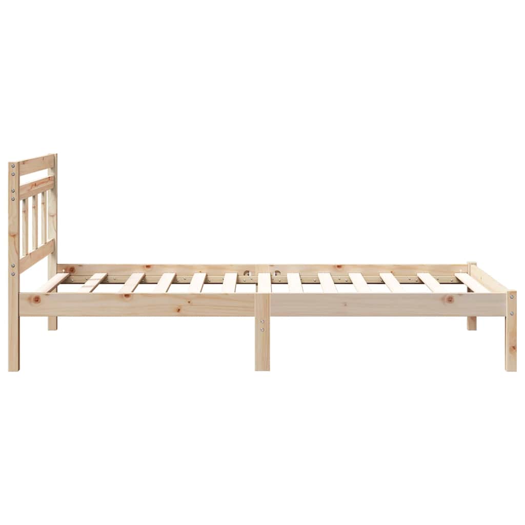 Bettgestell Braun Massivholz Kiefer