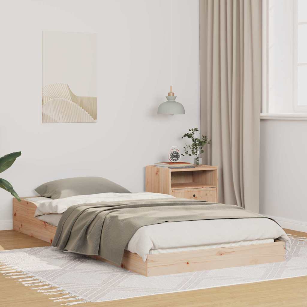Bettgestell Braun 80 x 210 cm Massivholz Kiefer