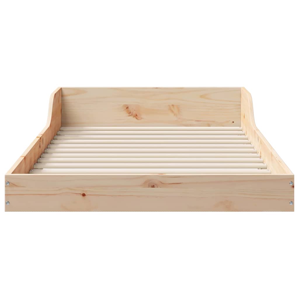 Bettgestell Braun 90 x 210 cm Massivholz Kiefer