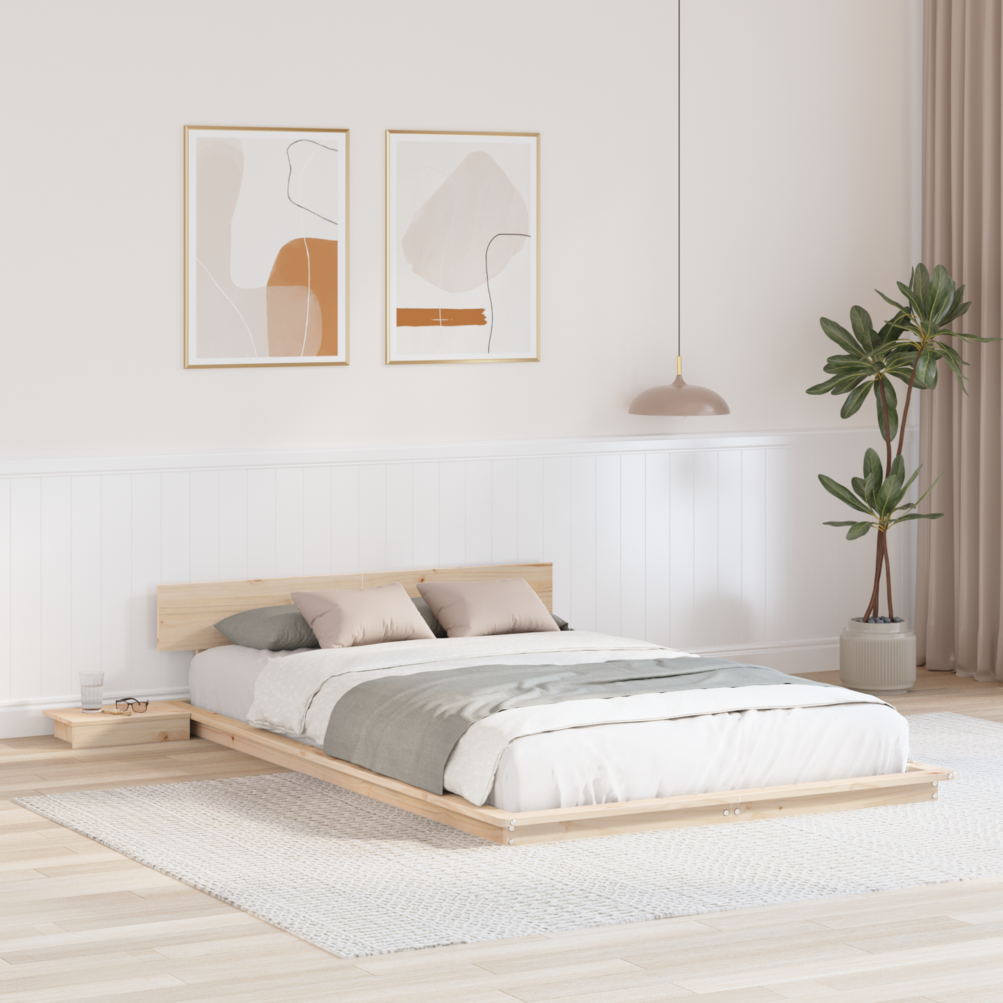 Bettgestell Braun 120 x 200 cm Holz