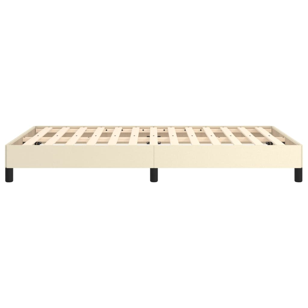 Bettgestell Creme 120x200 cm Kunstleder