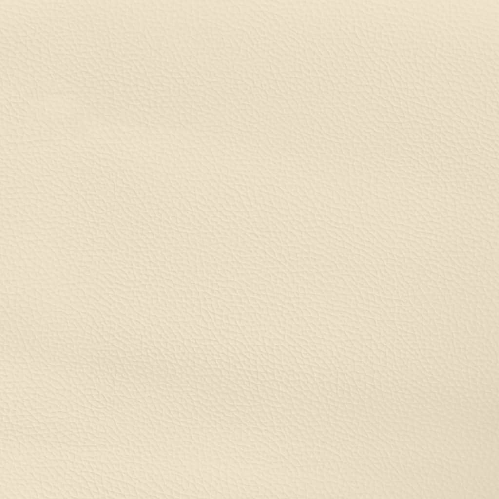 Bettgestell Creme 120x200 cm Kunstleder