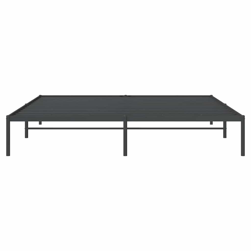 Bettgestell Metall Schwarz 183x213 cm