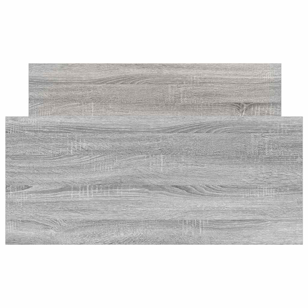 Bettgestell Grau Sonoma 90x200 cm Holzwerkstoff