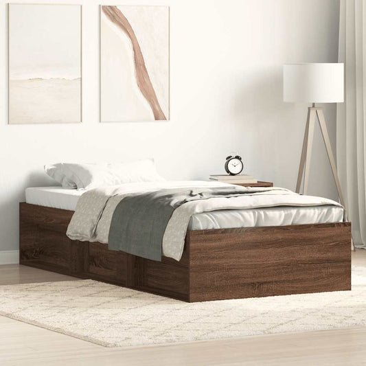 Bettgestell Braun Eichen-Optik 90x200 cm