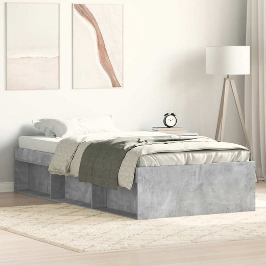 Bettgestell Betongrau 90x190 cm