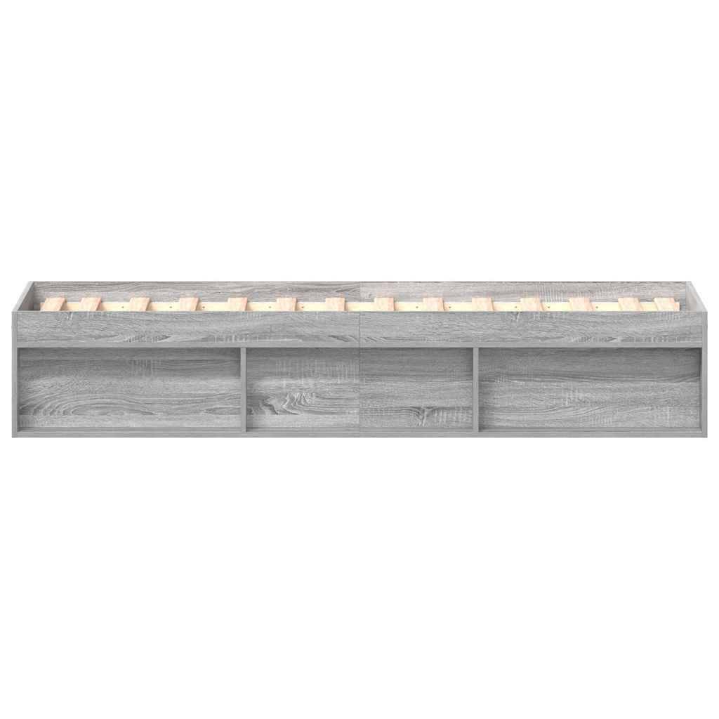 Bettgestell Grau Sonoma 90x190 cm