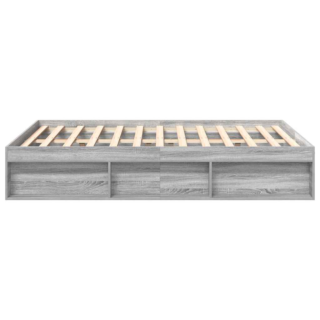 Bettgestell Grau Sonoma 140x200 cm