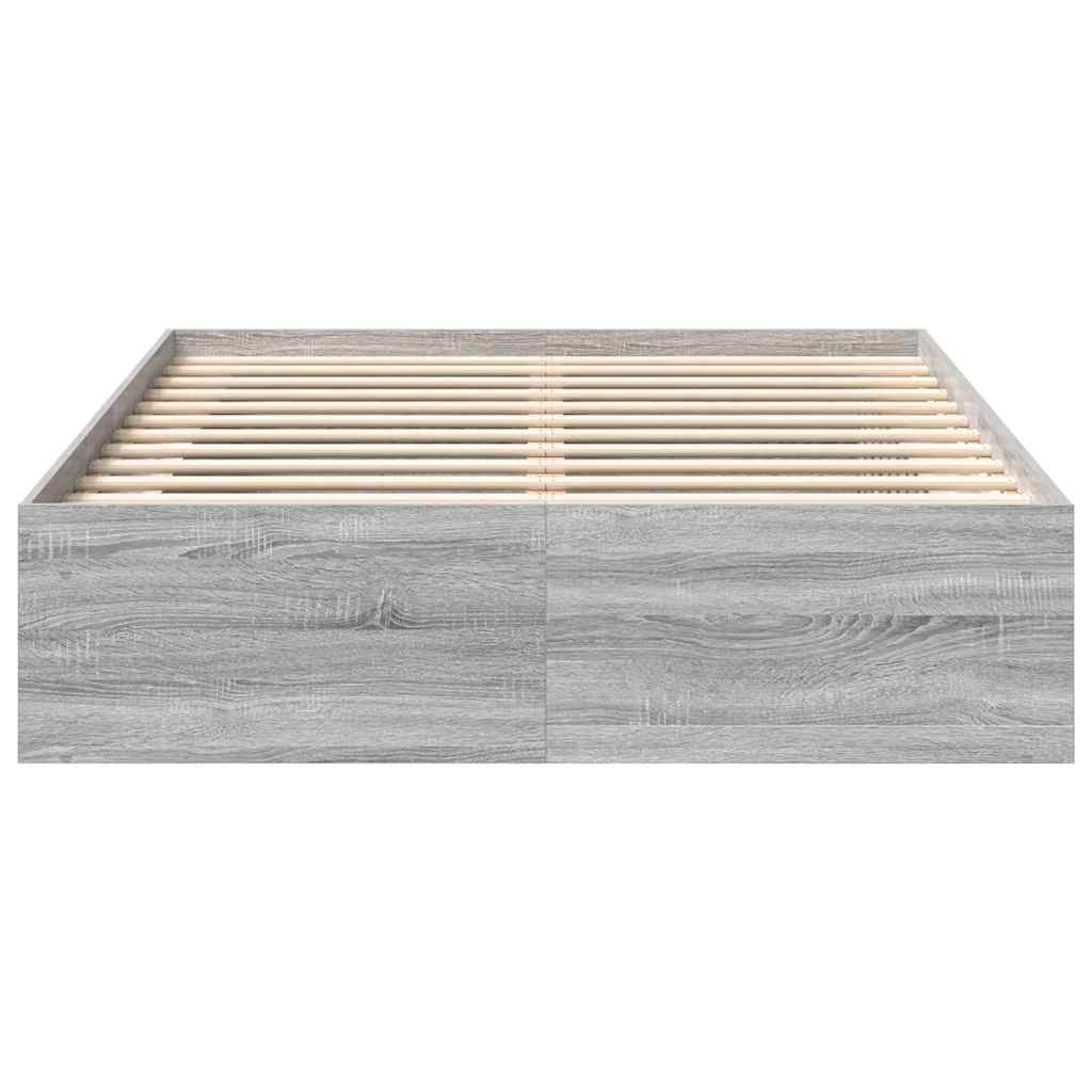 Bettgestell Grau Sonoma 160x200 cm