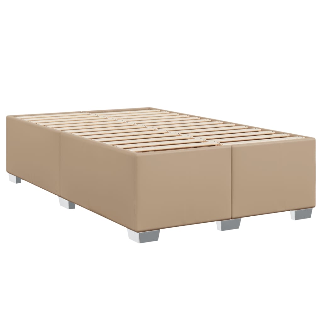 Bettgestell Cappuccino-Braun 120x200 cm Kunstleder